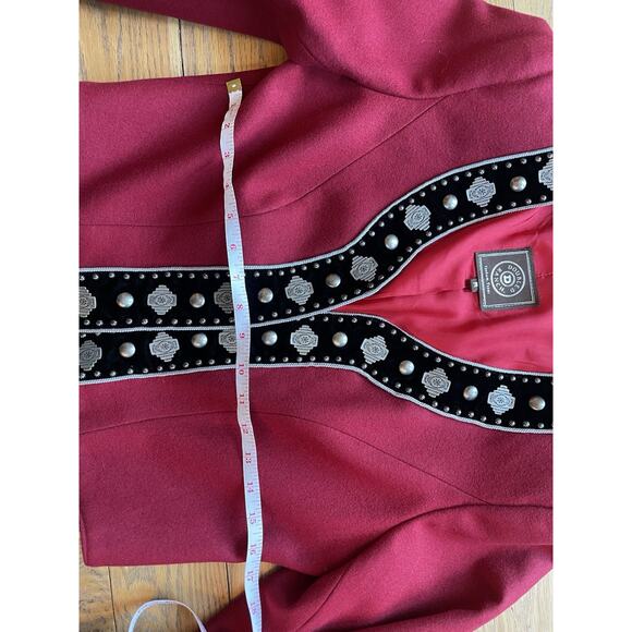 Double D Ranch Wear Rodeo Native Jacket Concho Studded Cropped Women’s Medium - Picture 14 of 16